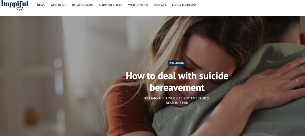 How to deal with suicide bereavement