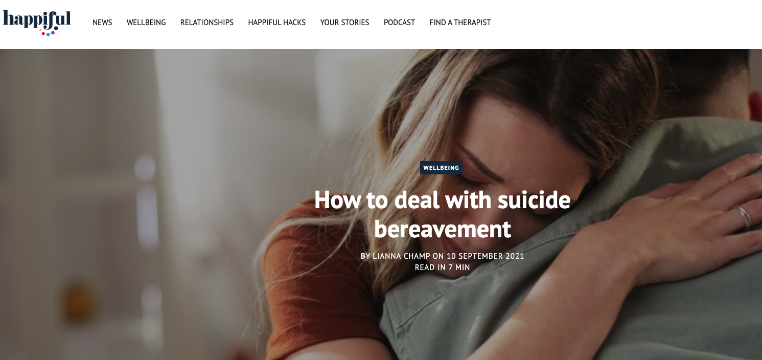 How to deal with suicide bereavement